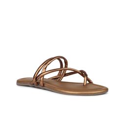 Inc 5 Women Striped Ethnic Open Toe Flats-28