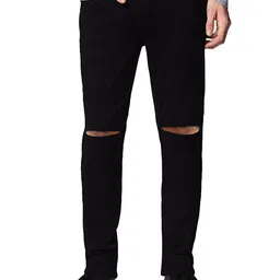 COMFITS Men Classic Slim Fit Slash Knee Cotton Jeans-picture-20