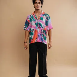 Big Bunny Men Custom Opaque Printed Casual Shirt-image-60