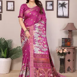 Moda Rapido Ethnic Motifs Zari Saree-image-32