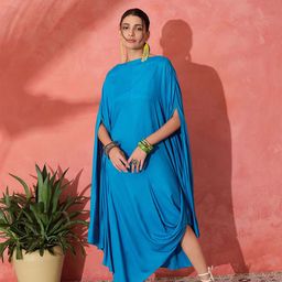 InWeave Batwing Sleeve A-Line Dress-image-31