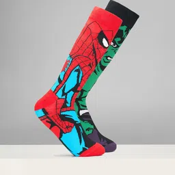 Ajile by Pantaloons Men Pack of 2 Printed Calf Length Socks-32