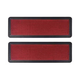 Black gold 2-Pcs Green & Black Textured Anti Skid Step Mat-24