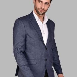 PRINTINDIA Notched Lapel Single Breasted Formal Blazer-image-90