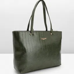 Carlton London Textured Structured Tote Bag image 4