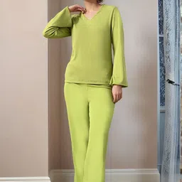 DressBerry Ribbed Top & Trousers Co-Ord Set-image-88