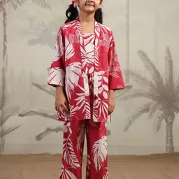 SANSKRUTIHOMES Girls Tropical Night suit SE-NSP-KID-91-Pink-image-32