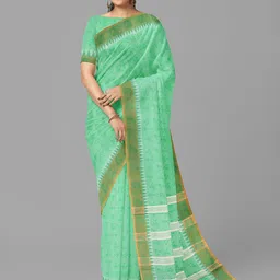 The Chennai Silks Floral Zari Saree-picture-14