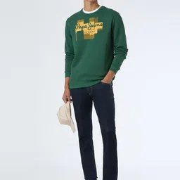 Pepe Jeans Men Brand Logo Printed Pullover Sweatshirt-picture-34