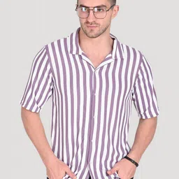 TRAQUILA Men Striped Polo Collar T-shirt-picture-8