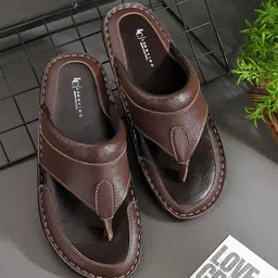 LEONCINO Men Ethnic Slip-On Comfort Sandals-image-12