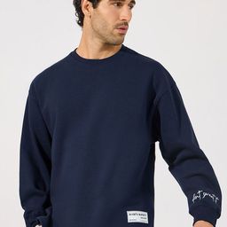 Styli Men Typography Printed Long Sleeves Boxy Sweatshirt-image-59