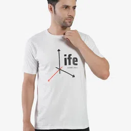 AgAtelier Men Typography Printed T-shirt-image-84