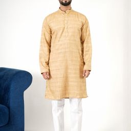 Aadi Shuddh Men Gold Kurtas-image-114
