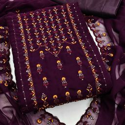 Maroosh Embellished Unstitched Dress Material-image-32