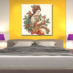 OLIVE TREE Green & Orange 1 Piece Religious Wall Art-picture-18