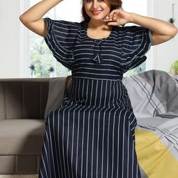 Inner Beats Women Blue Nightdress-image-83