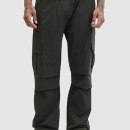 Snitch Men Relaxed Loose Fit Cargos Trousers-image-71