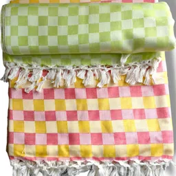 VANISHREE WORLD Multicoloured Cotton Double Bed Blanket-image-98