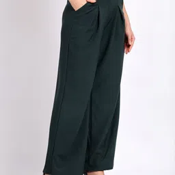 Lugo Women Green Casual Trousers-picture-44
