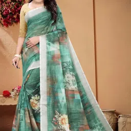 Fevinaa Linen Blend Saree-picture-17