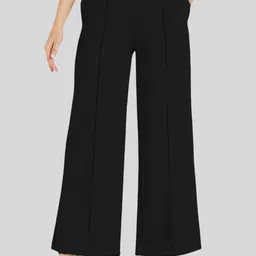 CEFALU Women Relaxed High-Rise Loose Fit Wide Leg Easy Wash Pleated Trousers-picture-30