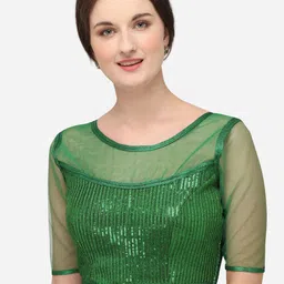 Moda Rapido Embelished Round Neck Saree Blouse-picture-25