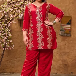 DesiNoor.com Tunic With Trousers  Co-Ords-image-69
