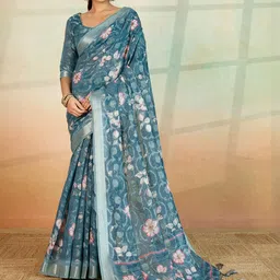 TASRIKA Blue Pure Cotton Sarees-image-46