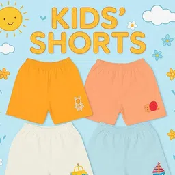 ANGAAKAR CLOTHINGS Unisex Pack of 4 Solid Regular Fit Mid-Rise Shorts-44
