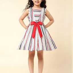 CHANDRIKA Girls Multicolured Viscose Rayon Dresses-picture-24