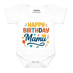 Arvesa Kids-Unisex White Cotton Rompers-picture-29