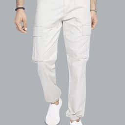 DIVISIVE Men Relaxed Straight Leg Easy Wash Cargos Trousers-image-52