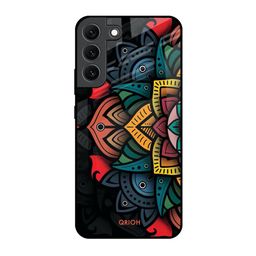 QRIOH Flower Glass Case for Samsung Galaxy S22 5G Mobile Accessories-image-63