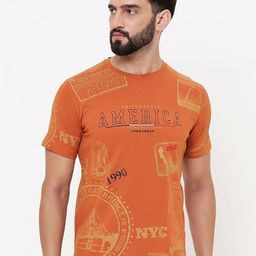 Duke Men Graphic Printed Round Neck Cotton T-shirt-image-64