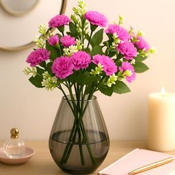 Homesake Violet 2 Pieces Carnation Artificial Flower-image-10