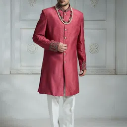 Rivaar By Rocky Star Embroidered Sherwani Set-picture-14