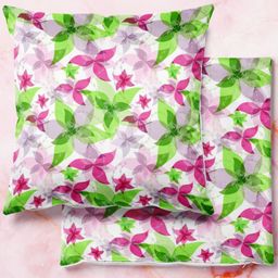 ArtzFolio Multicoloured Set of 2 Square Cushion Covers-10