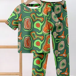 YK Boys Printed Round Neck T-Shirt With Trouser-picture-34