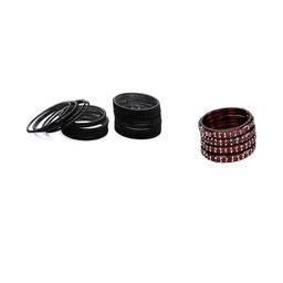 Somil Classic Combo Glass Bangles | Simple Chudi Set For Women & Girls | Daily Use & Special Occasions, Combo Of 2 Set, Black, Maroon-picture-17