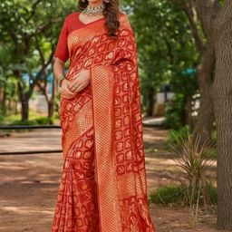 Moda Rapido Women Maroon Sarees-picture-25