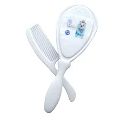 Adore 2-Pcs White & Blue BPA Free Baby Hair Brush & Comb Set-26