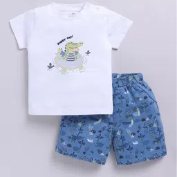 BABY GO Boys Printed T-shirt with Shorts-image-85