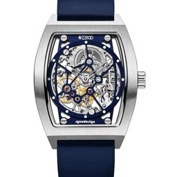 ZEROO Unisex Printed Dial & Leather Straps Analogue Automatic Watch ZM001SBL-picture-10