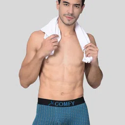 AMUL COMFY Pack Of 2 Printed Breathable Trunks-ACM101BTRNK-BK-PB-75-PO2 image 5