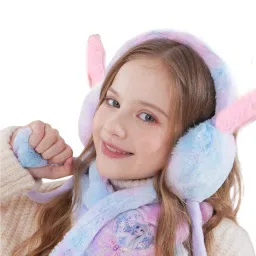 Cute jumping rabbit earmuffs for kids girls boys with chuchu sound(4 to14 years) Ear Muff-11