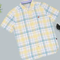 Pantaloons Junior Boys Tartan Checks Casual Shirt-image-11