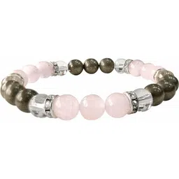 Divine souvenirs Unisex Agate Stone Studded & Beaded Elasticated Bracelet-9