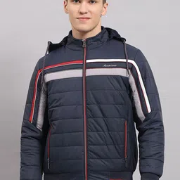 Monte Carlo Men Striped Puffer Hooded Jacket-96