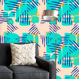 ArtzFolio Printed UV-Resistant Anti-Bacterial Abstract Geometric Forms Peel & Stick Wallpaper-image-40
